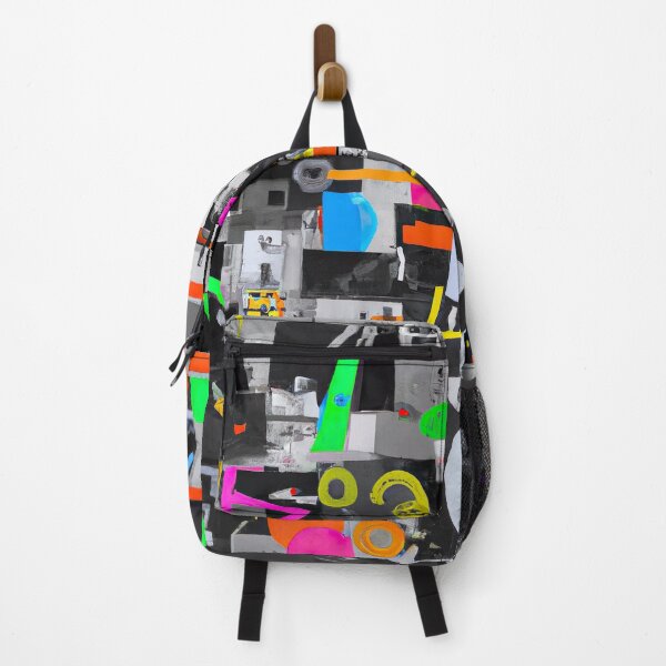 Item preview, Wall 20 - Abstract Patchwork Street Art - Black, White and Bright Colours designed and sold by Inomaly Art.
