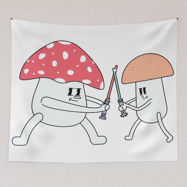 Item preview, Cute Mushroom Sword Duel designed and sold by Poly-Apparel.