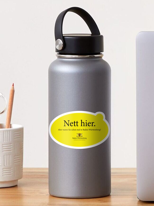hier aber waren sie schon mal in baden württemberg" Sticker for Sale by FanArt2022 Redbubble