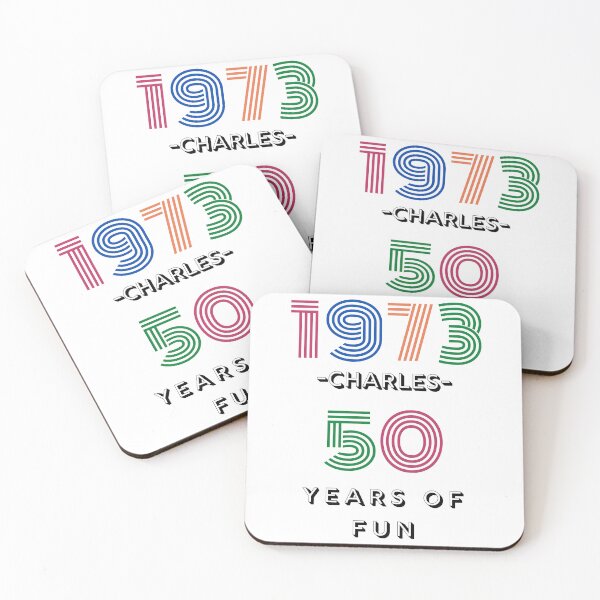 Item preview, CHARLES NAME: CHARLES 50 YEARS OF FUN DESIGN. designed and sold by AlexRelax.