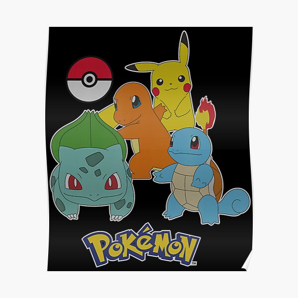 Pokémon First Generation Group Shot Poster For Sale By