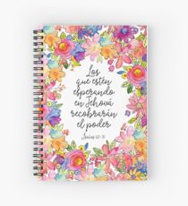 2018 Year Text Design no. 2 (SPANISH) Spiral Notebook