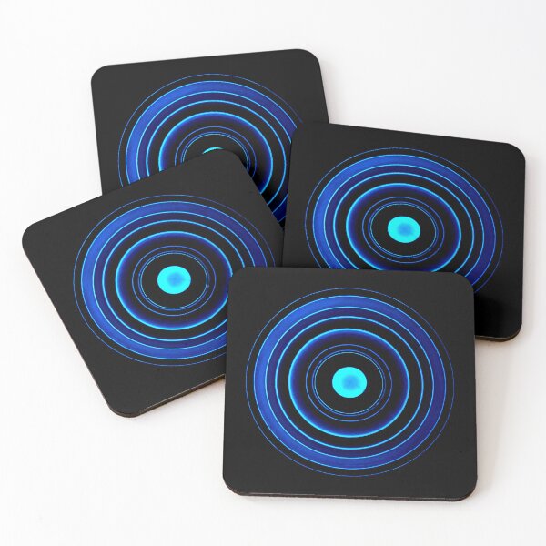 Item preview, PATTERN DESIGN STUDY #66 – Spiral Stairway Lit in Blue designed and sold by DEL-Productions.