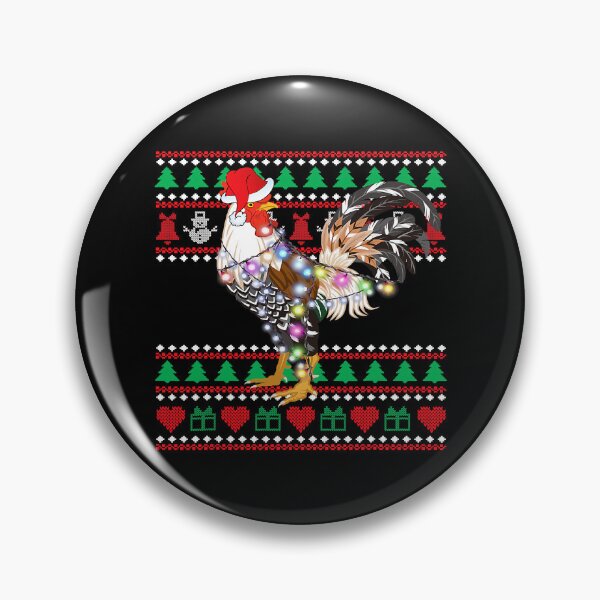 Item preview, Merry Christmas Chicken Santa Hat Lights Ugly Funny Xmas316 designed and sold by PrincessNana1.