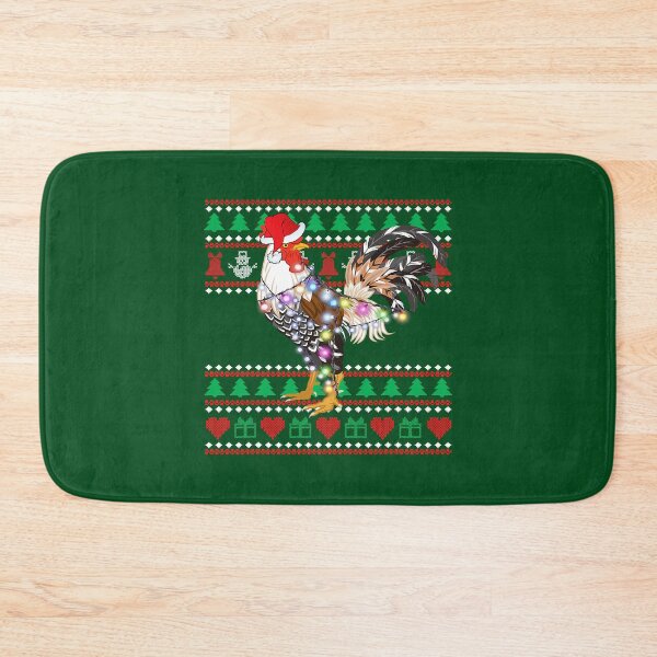 Item preview, Merry Christmas Chicken Santa Hat Lights Ugly Funny Xmas316 designed and sold by PrincessNana1.