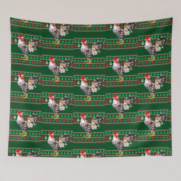Item preview, Merry Christmas Chicken Santa Hat Lights Ugly Funny Xmas316 designed and sold by PrincessNana1.