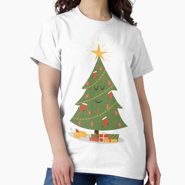 The Christmas Tree and The Cat Classic T-Shirt