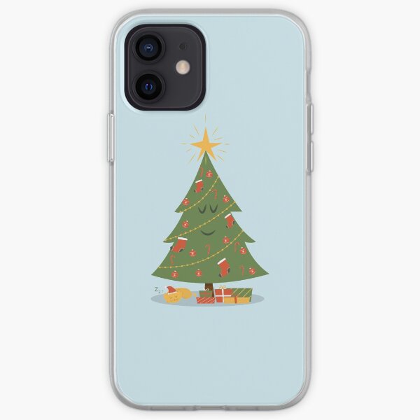 The Christmas Tree and The Cat iPhone Soft Case