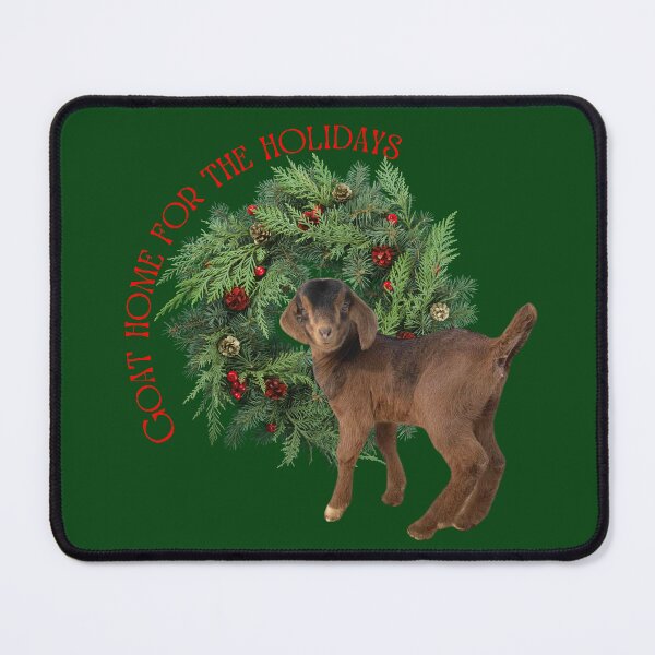 Item preview, Goat Home For The Holidays | Holiday Goats | Christmas Goats | Cute Goats designed and sold by PistolRidgeFarm.
