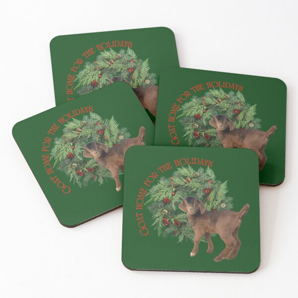 Item preview, Goat Home For The Holidays | Holiday Goats | Christmas Goats | Cute Goats  designed and sold by PistolRidgeFarm.