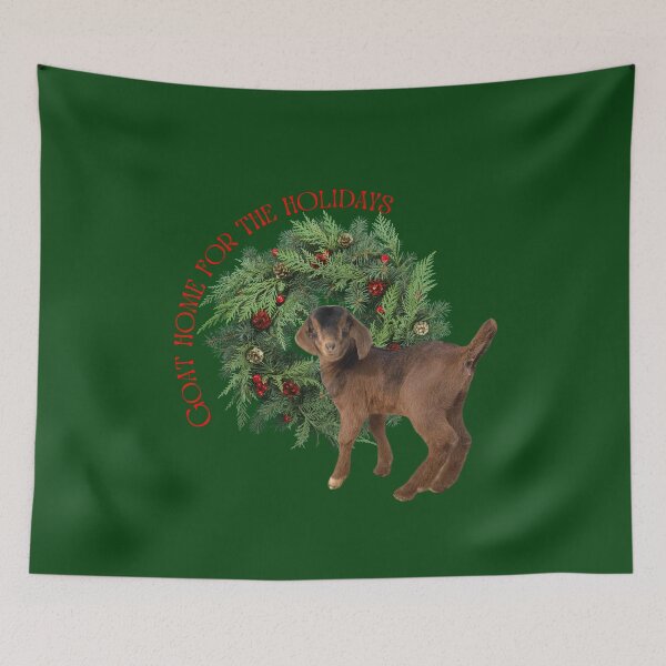 Item preview, Goat Home For The Holidays | Holiday Goats | Christmas Goats | Cute Goats  designed and sold by PistolRidgeFarm.