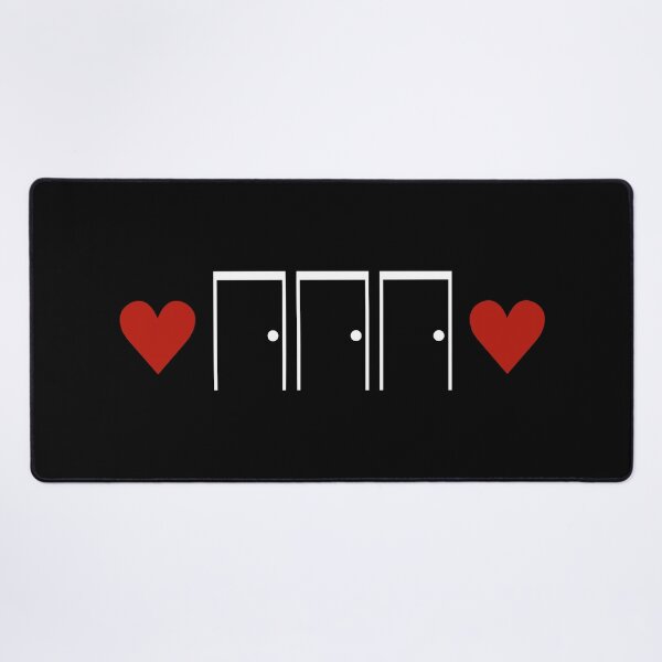 Item preview, THREE DOORS Logo - White on Black designed and sold by threedoorsbooks.