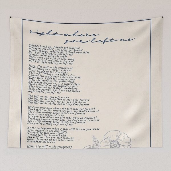 Item preview, Right where you left me lyric  designed and sold by Shanny-Johns.