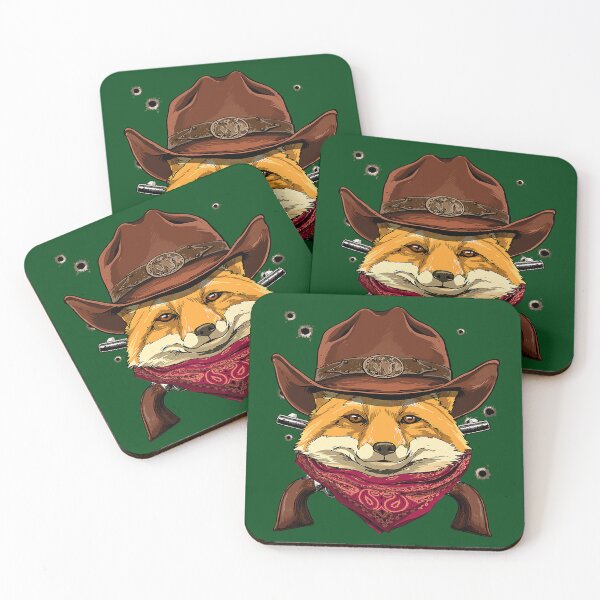 Artikelvorschau, Cowboy Fox Western Rodeo Cowboyhut und Bandana 134 entworfen und verkauft von ThanhNgong.