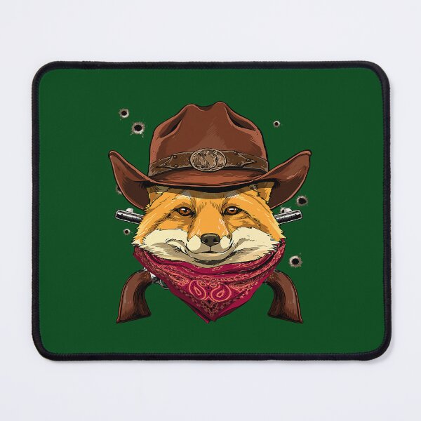 Artikelvorschau, Cowboy Fox Western Rodeo Cowboyhut und Bandana 134 entworfen und verkauft von ThanhNgong.