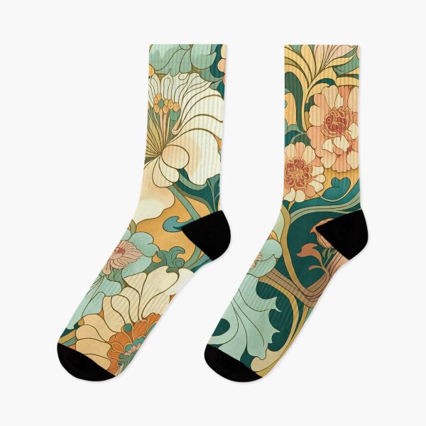 Item preview, Art Nouveau Floral Pattern designed and sold by cardinalhill.