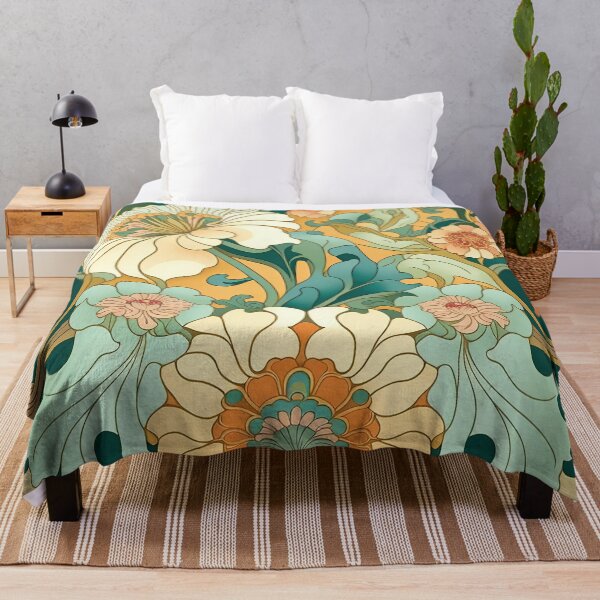 Item preview, Art Nouveau Floral Pattern designed and sold by cardinalhill.