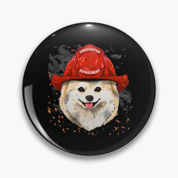 Item preview, Firefighter Pomeranian Fire Department Pom Pet Dog Lover 36 designed and sold by ThanhNgong.