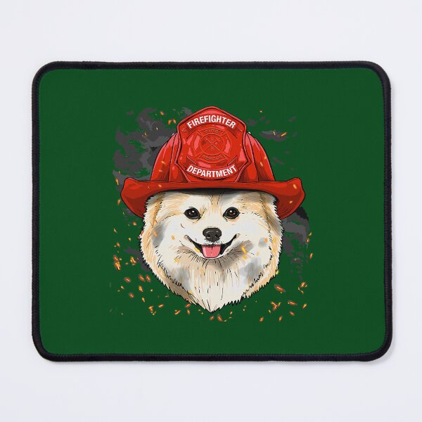 Item preview, Firefighter Pomeranian Fire Department Pom Pet Dog Lover 36 designed and sold by ThanhNgong.