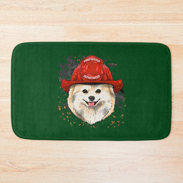 Item preview, Firefighter Pomeranian Fire Department Pom Pet Dog Lover 36 designed and sold by ThanhNgong.