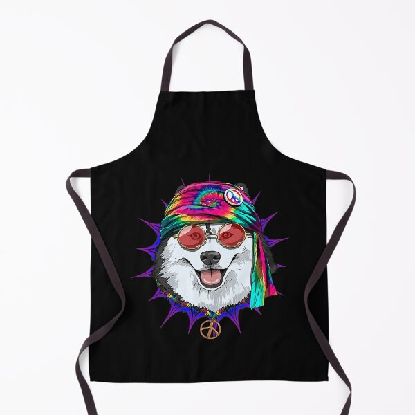 Item preview, Tie Dye Hippie Siberian Husky Hippiness Peace Love Dog 687 designed and sold by ThanhNgong.