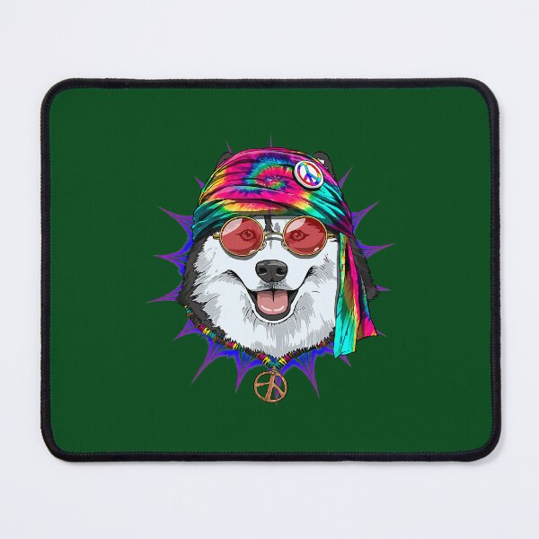 Item preview, Tie Dye Hippie Siberian Husky Hippiness Peace Love Dog 687 designed and sold by ThanhNgong.