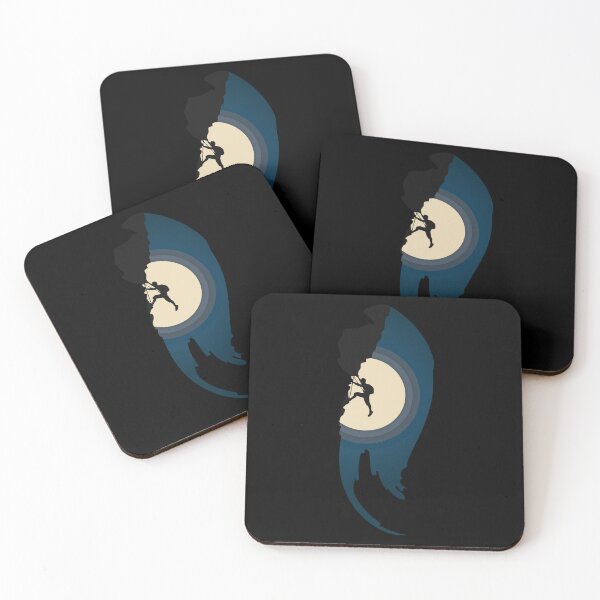 Artikelvorschau, Mond Silhouette Klettern. Klettern entworfen und verkauft von Boulder Design Co.