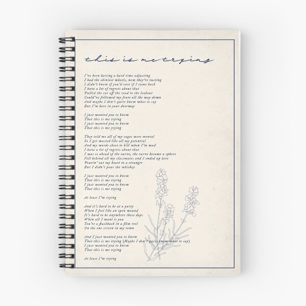 Item preview, This is me trying lyric  designed and sold by Shanny-Johns.