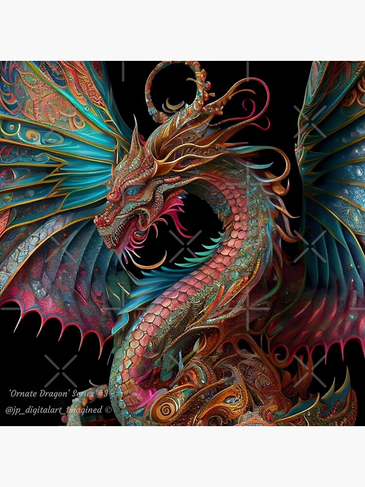 Fantasy Black Dragon - 5D Diamond Painting 