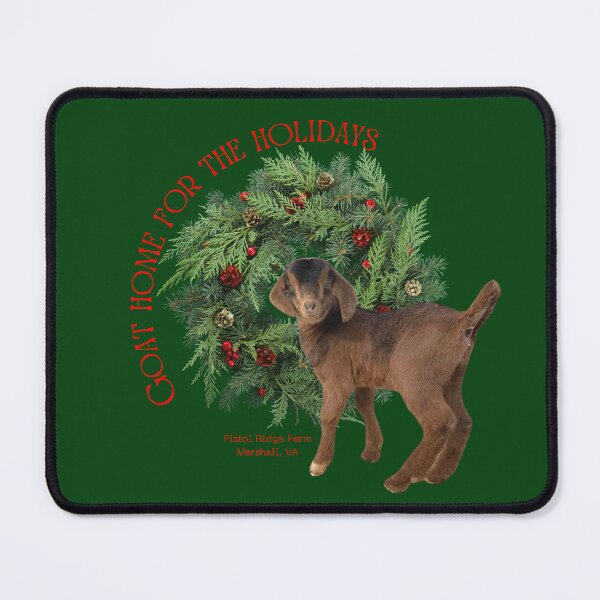 Item preview, Goat Home For The Holidays | Holiday Goats | Christmas Goats | Cute Goats | Goat Puns designed and sold by PistolRidgeFarm.