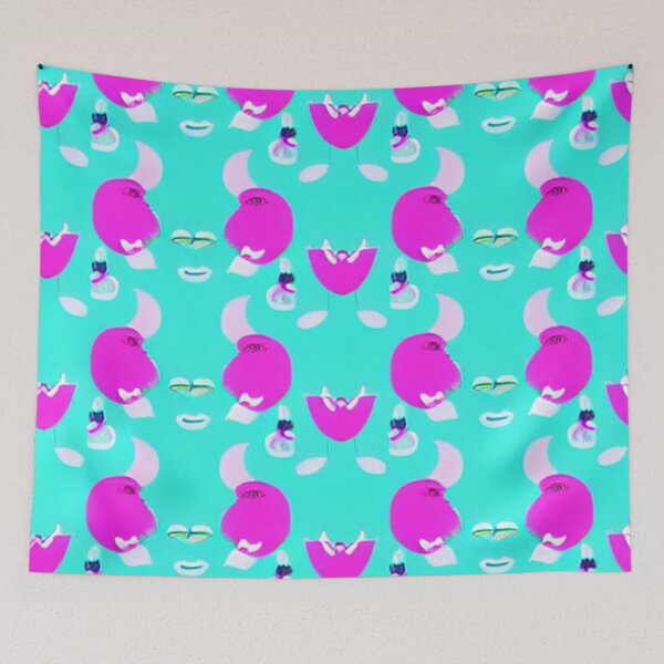 Item preview, Pastel Cyan and Teal Pink Pattern designed and sold by DesignerKin.