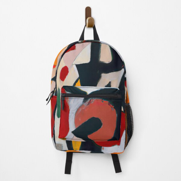 Item preview, Human Figure in Bold Dark Strokes - Abstract Art - Black, Red, and Yellow designed and sold by Inomaly Art.
