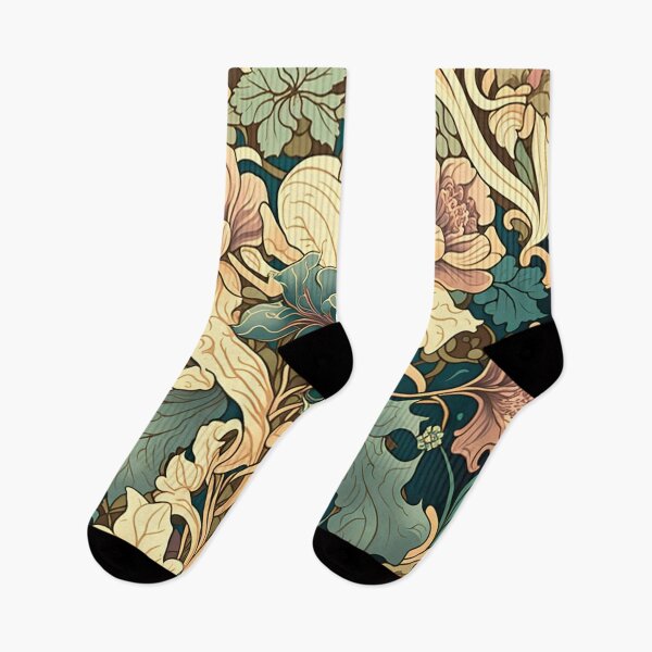 Item preview, Art Nouveau Green Floral Pattern designed and sold by cardinalhill.