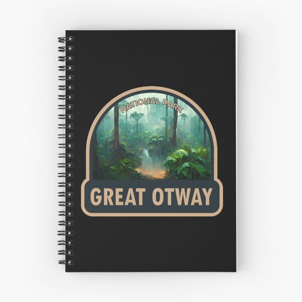 Item preview, Great Otway National Park Australia Watercolor Badge designed and sold by KrisSidDesigns.