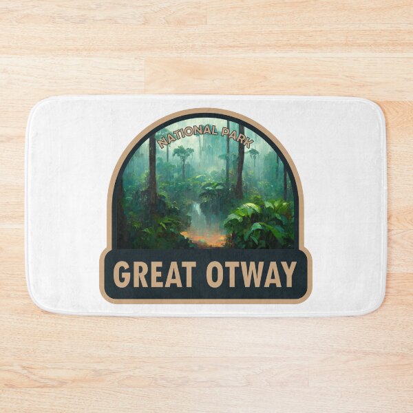 Item preview, Great Otway National Park Australia Watercolor Badge designed and sold by KrisSidDesigns.