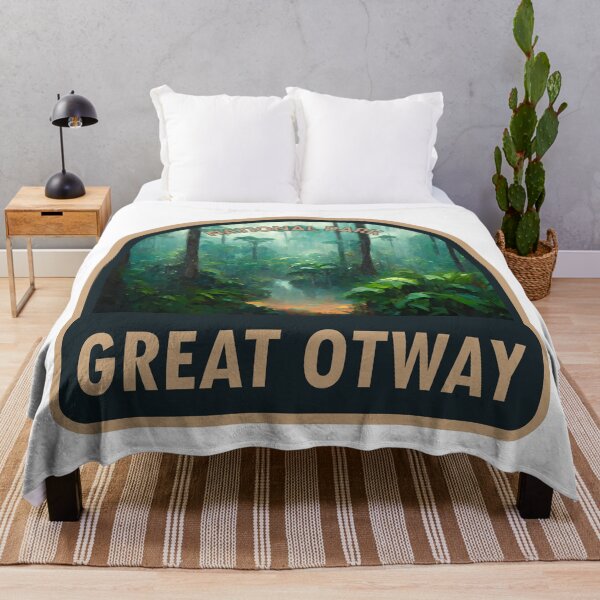 Item preview, Great Otway National Park Australia Watercolor Badge designed and sold by KrisSidDesigns.