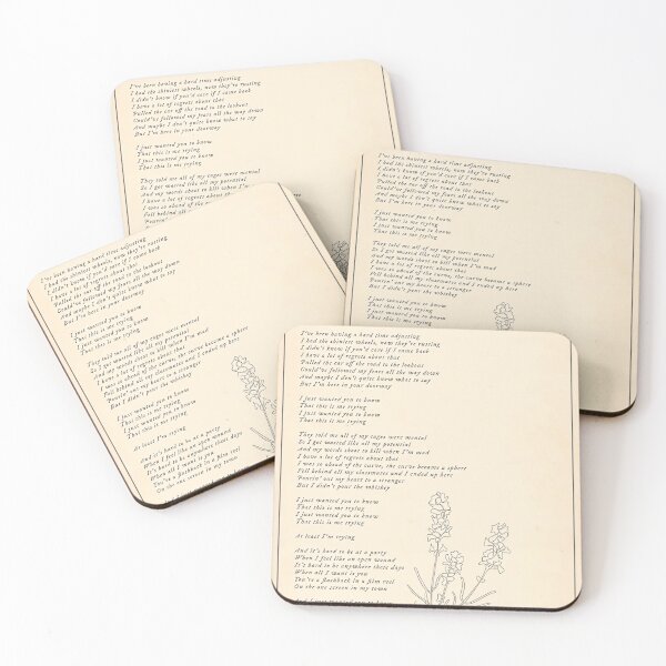 Item preview, This Is Me Trying Lyrics designed and sold by Shanny-Johns.