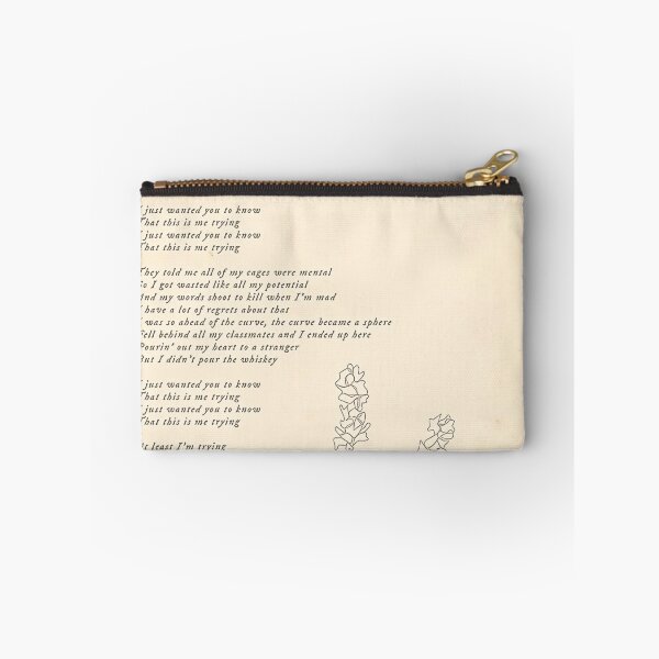 Item preview, This Is Me Trying Lyrics designed and sold by Shanny-Johns.