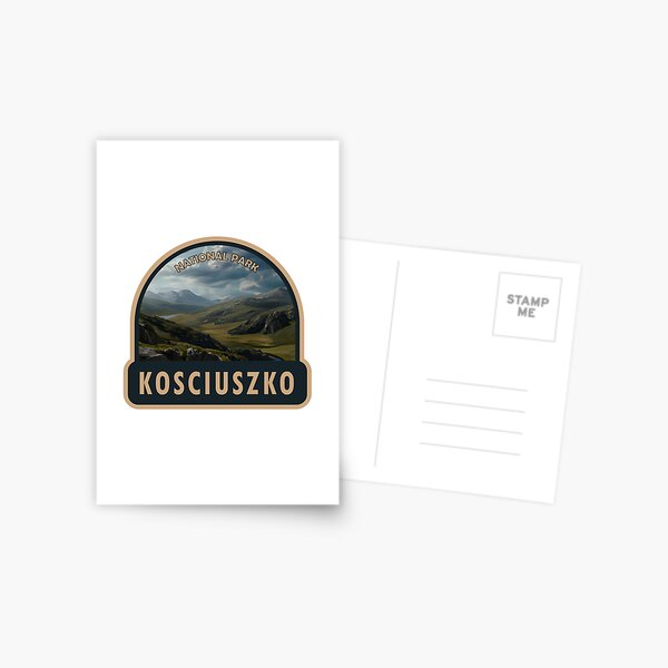 Item preview, Kosciuszko National Park Australia Badge designed and sold by KrisSidDesigns.