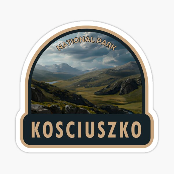 Kosciuszko National Park Australia Badge Sticker