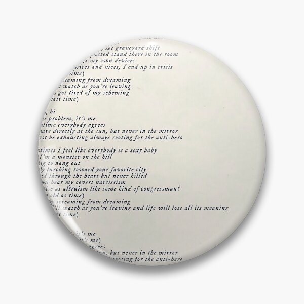 Item preview, Lyric antihero designed and sold by Shanny-Johns.
