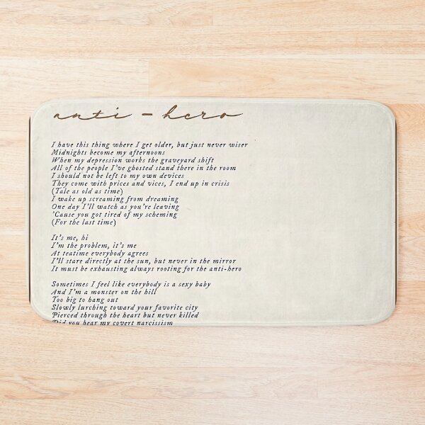 Item preview, Lyric antihero designed and sold by Shanny-Johns.