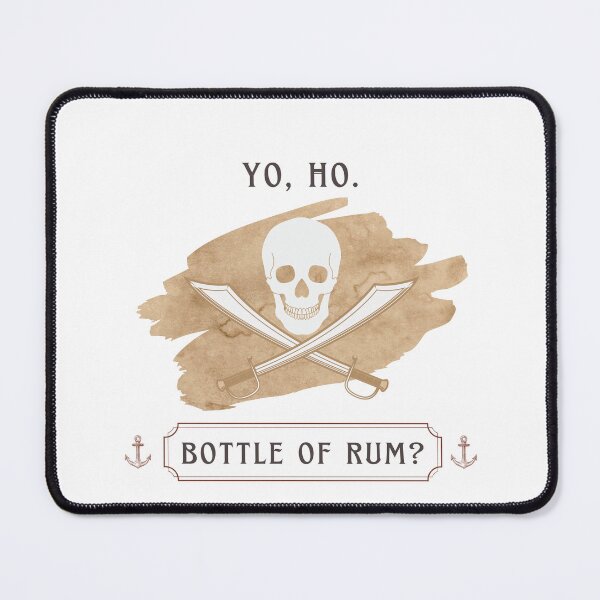 Item preview, Pirate Funny Yo Ho Bottle of Rum Joke Meme Quotes Cute Vintage Unisex Women Men T Shirt Clothing Gift for Her Him designed and sold by Winterlock.