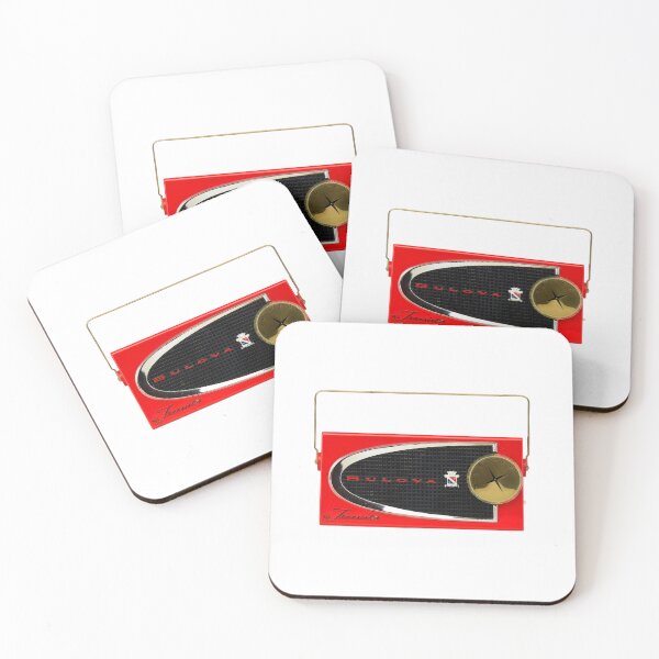 Item preview, Bulova Comet Vintage Red Transistor Radio designed and sold by vintage-designs.