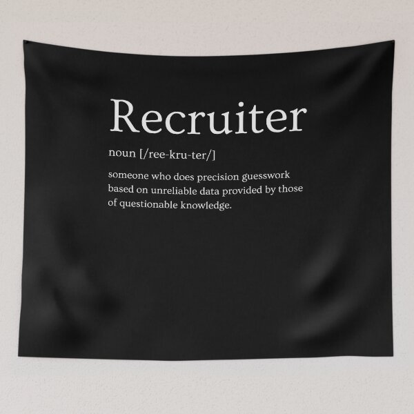 Item preview, Funny Recruiter Definition designed and sold by Recruiter-Love.