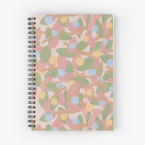 Item preview, Pastel Pink and Green Floral Leaves Gouache Design designed and sold by candiceongart.