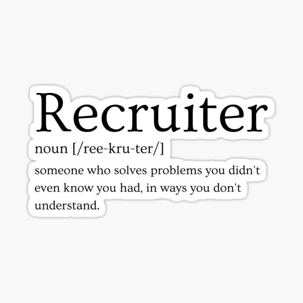 Item preview, Funny Recruiter Definition designed and sold by Recruiter-Love.