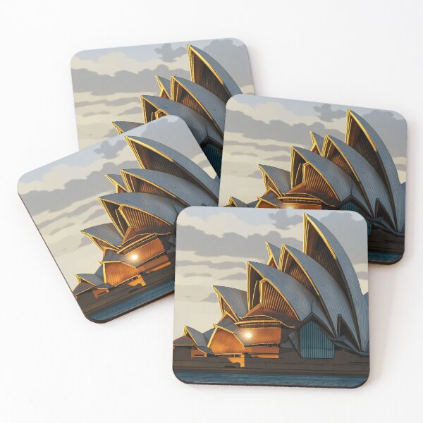 Item preview, Jeffrey Smart Inspired Art - Sydney Opera House designed and sold by ArtzandDesignz.