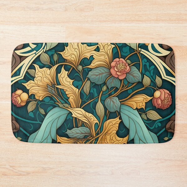 Item preview, Art Nouveau Pink Flowers designed and sold by cardinalhill.