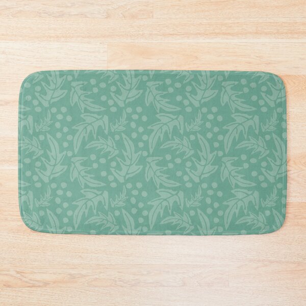 Item preview, Green Quartz monotone leaf pattern designed and sold by Stephanie J Lewis.